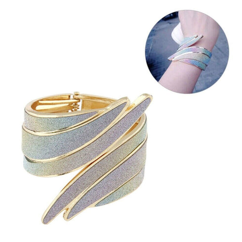 Sparkling Multi-Color Angel Wings Bracelet Punk Wristband Trendy Women Bracelet
